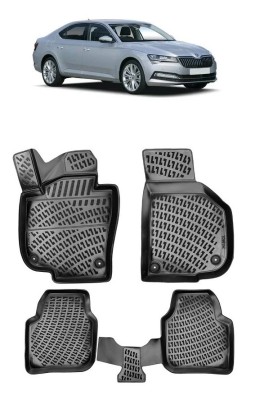 Set covorase auto din cauciuc tip tavita SKODA SUPERB III 3D (2015-2019) foto