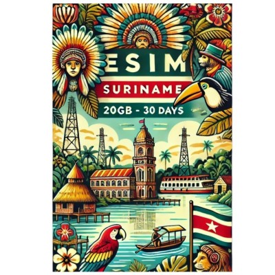 eSIM Suriname 20GB 30Days Standard foto