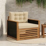 vidaXL Canapea Medie pentru Exterior Lemn Solid de Acacia natural 3438932