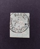 Timbru Elvetia 1855-57 - 1 Fr