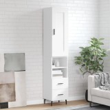 Cumpara ieftin Dulap &icirc;nalt, alb, 34,5x34x180 cm, lemn prelucrat