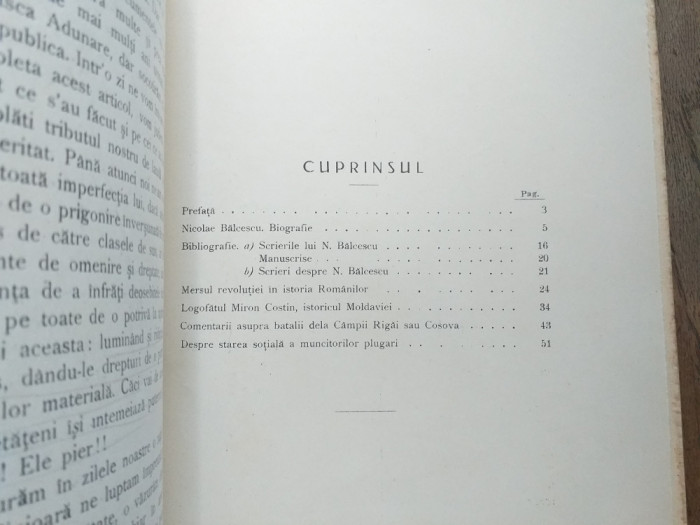 NICOLAE BALCESCU PATRU STUDII ISTORICE - P.P. PANAITESCU, 1928