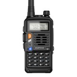 Statie Radio Baofeng UVS9 Dual Band VHF/UHF, 8W, 128 Canale, Lanterna LED, Acumulator 2000mAh, Casti+Microfon, Clip Curea