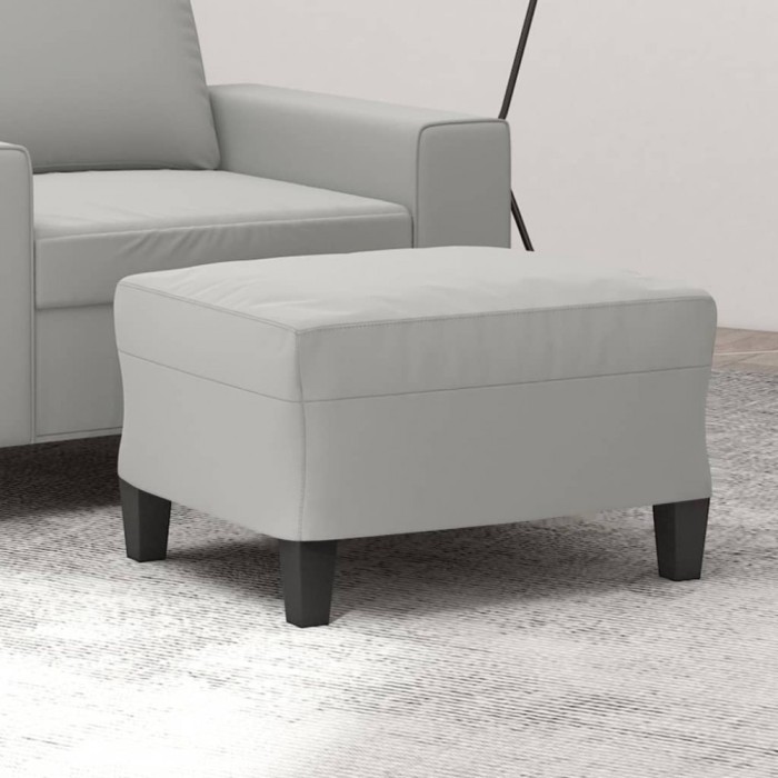 vidaXL Taburet, gri deschis, 60x50x41 cm, microfibră 349342