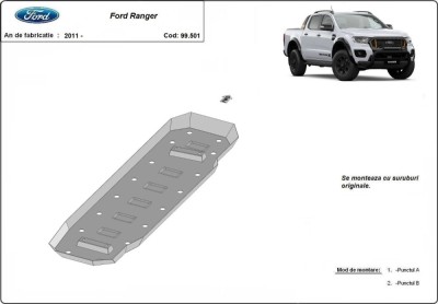 Scut metalic rezervor Ford Ranger 2012-2019 foto