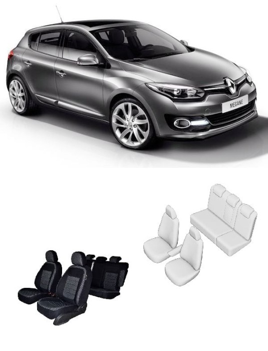 Set huse Scaun Renault Megane III 2010 - 2015 bancheta fractionata