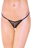 Cumpara ieftin Bikini, Softline cu decupaj, tul, elastic, negru, One Size