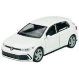Macheta Volkswagen Golf 8 GTI alb Welly 1:34 replica metal usi deschise cu resort