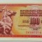 BANCNOTA COMUNISTA 100 DINARI - RSF YUGOSLAVIA, anul 1986 *cod 614 A = UNC