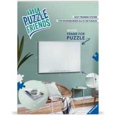 Ravensburger - Rama alba pentru puzzle de 1000 de piese 50 x 70 cm
