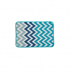 Covoras intrare ZigZag Casa Plastor, poliester/pvc, 60x40 cm