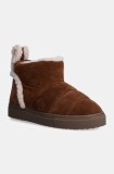 Inuikii cizme de iarna Shearling Slipin culoarea maro, 75202-010