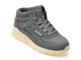 Ghete SKECHERS gri, 417009L, din piele ecologica