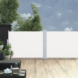 Copertina Laterala Retractabila Gossi, Crem, 120 x 1000 cm, Poliester,Protectie UV, Vant, Intimitate, Gradina, Terasa