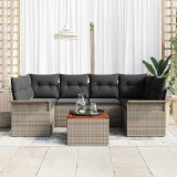 Cumpara ieftin Set de canapele pentru grădină Manual 7 pcs Gri 55 x 55 x 37 cm
