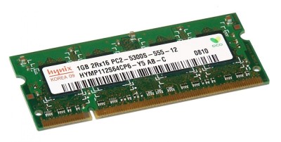 Memorie laptop Hynix, 1GB, DDR2, 800Mhz - HYMP112S64CP6 foto