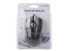 Mouse optic Gembird negru cu cablu USB A, 1.35m, 3 butoane, model MUS-3B-01