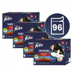 FELIX Fantastic selecție de pliculețe delicioase în gelatină - multe pliculețe 96 x 85 g