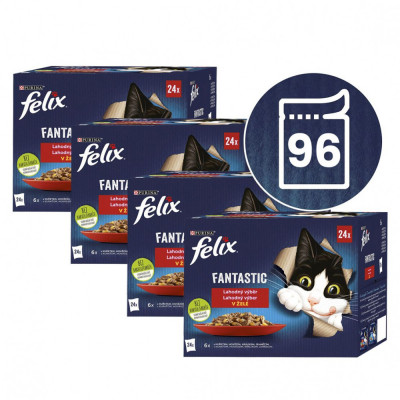 FELIX Fantastic selecție de pliculețe delicioase &amp;icirc;n gelatină - multe pliculețe 96 x 85 g foto