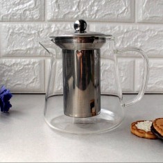 Infuzor ceai / cafea, sticla+fier, 950ml