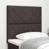 Tăblie LED vidaXL cu design cu diamante maro &icirc;nchis 90 cm țesătură