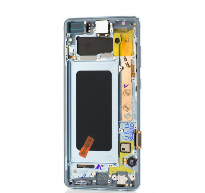 Display Samsung Galaxy S10 Plus (G975), Service Pack OEM, Blue foto