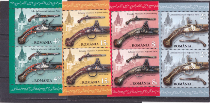 ARME.ORNAMENTELE ARMELOR,serie in pereche ,2017,Lp.2139,MNH ROMANIA.