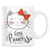 Cana alba personalizata &quot;Pentru prietene cu pisicuta little princess speciala pentru fete&quot;, INOVATIX&reg;. 330ml, Oem