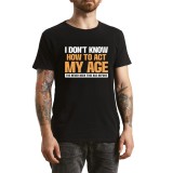 Tricou Barbati, mesaj amuzant pentru zile serioase, negru, marime M