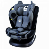 Scaun Auto Tweety Plus DELUXE BUF BOOF iSIZE UrsBlack cu Isofix rotativ 360 grade 40-150 cm