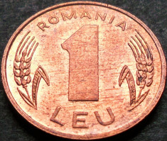 Moneda 1 LEU - ROMANIA, anul 1993 * cod 3341 foto