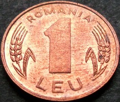 Moneda 1 LEU - ROMANIA, anul 1993 * cod 3341 foto