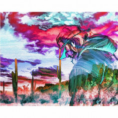 Tablou Canvas, Pictura Artistica, Peisaj Violet - 80 x 100 cm foto