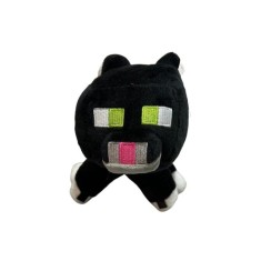 Figurină de pluș Minecraft, 28-30 cm, alb-negru