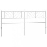 Cumpara ieftin Tablie de pat metalica, alb, 193 cm