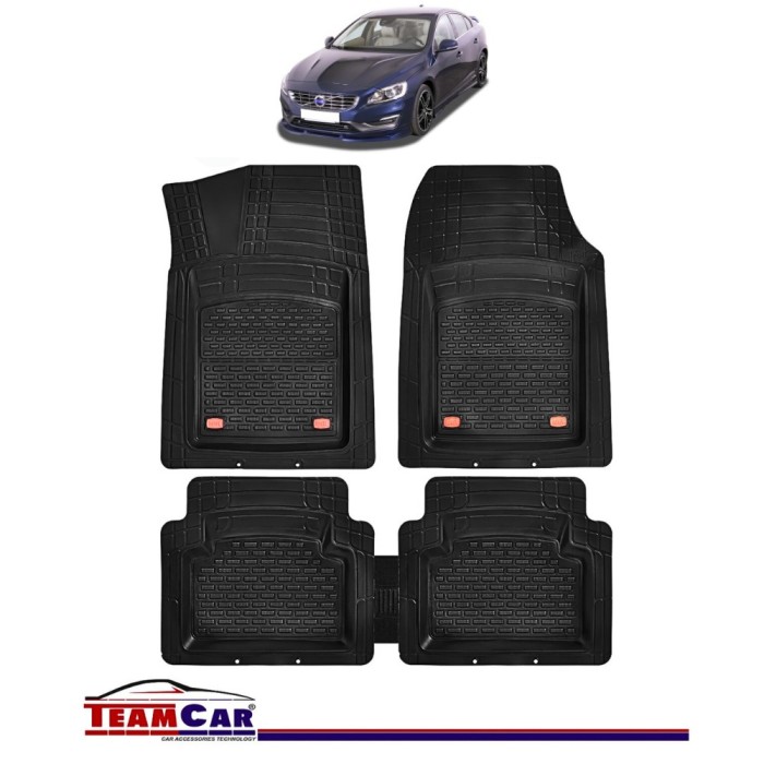 Covorașe Auto TeamCar&reg; Tip Tăviță Compatibile Volvo S60 Mk2 (2010&ndash;2018) - Sedan
