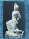 659 - Statuie clasica nud in Muzeul National Roma / carte postala interbelica, Circulata, Printata