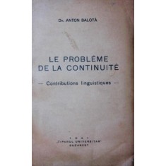 LE PROBLEME DE LA CONTINUITE