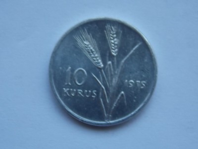 10 KURUS 1975 TURCIA-FAO foto