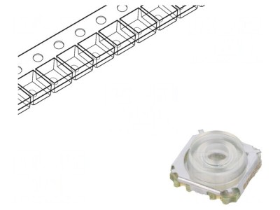 Micro&amp;icirc;ntrerupător TACT cu LED SMT 0.05A 28VDC foto