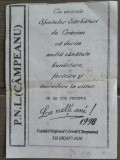 Felicitare / urari de sarbatori PNL CAMPEANU 1998 / politica, partide, tranzitie