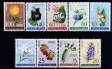 Iugoslavia 1961 - Flora 9v.serie completa,neuzat,perfecta stare(z), Nestampilat