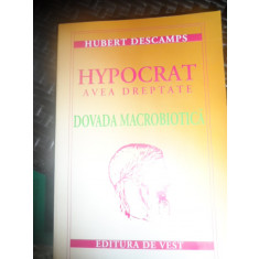 Hypocrat Avea Dreptate - Hubert Descamps ,548712