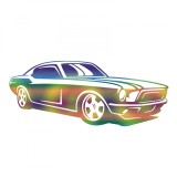 Cumpara ieftin Sticker Ford Mustang Schelet