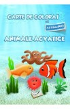 Cumpara ieftin Carte de colorat cu abtibilduri. Animale acvatice