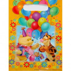Pungute pentru cadouri copii la petreceri - Winnie the Pooh, Amscan 550842, Set 6 buc foto