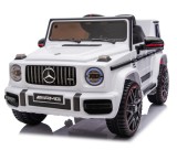 Masinuta electrica Mercedes G63 AMG 4x4, pentru copii 2-5 ani, 120W 12V, premium alb