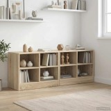 vidaXL Dulap de pat 2 pcs Stejar Sonoma 66 x 33 x 48 cm Lemn compozit 893725