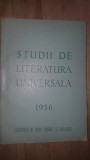 Studii de literatura universala 1956