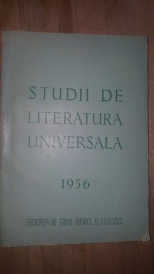 Studii de literatura universala 1956 foto